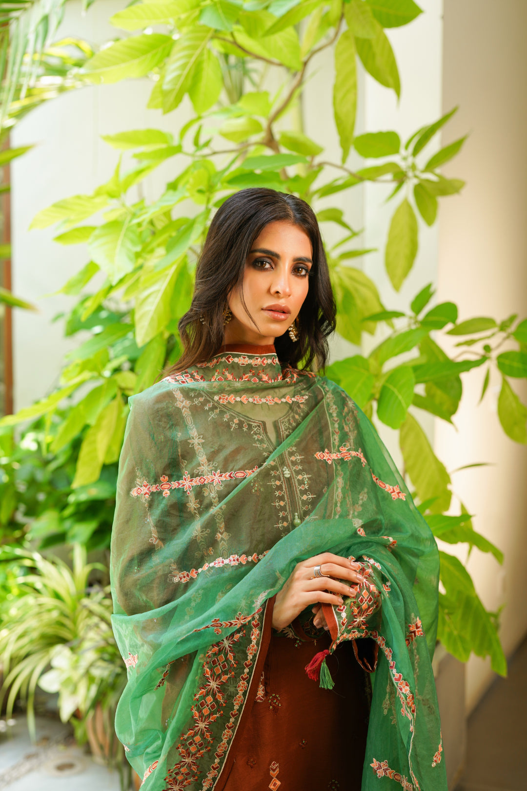 Brown and Green Dress – Mayah Studio